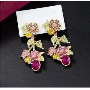 Retro Long Flower Earrings